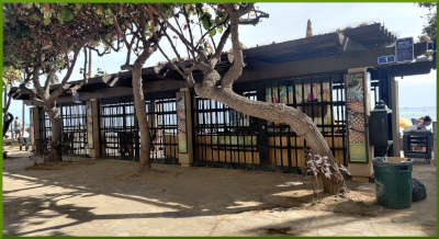 Closed Waikiki pavilion.